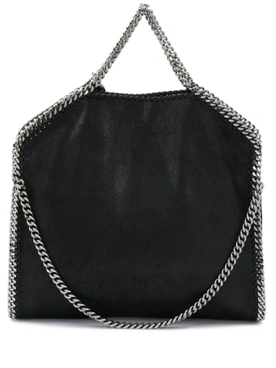 Stella Mccartney Falabella 3 Chain Tote Bag In Black