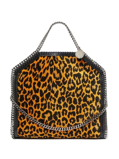 Stella Mccartney Falabella 3chain Leopard-print Tote Bag In Multicolor