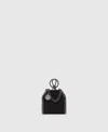 Stella Mccartney Falabella Air Pods Case Keyring In Black
