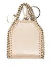 Stella Mccartney Falabella Airpods Case Keyring In Gold