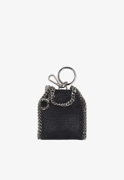 Stella Mccartney Falabella Airpods Case Keyring In Blue