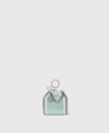 Stella Mccartney Falabella Airpods Case Keyring In Light Azure