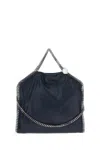 Stella Mccartney Falabella Bag With Draped Design And Triple Chain Accents In Blue