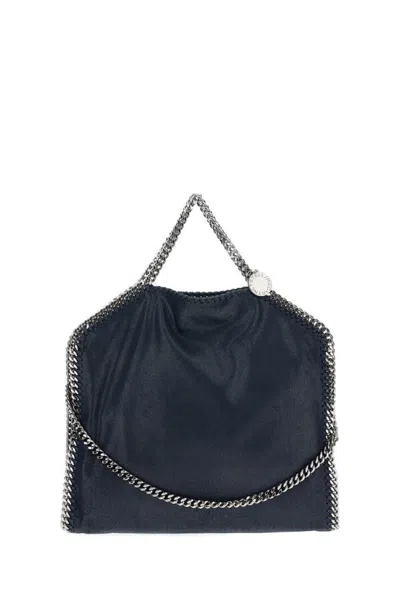 Stella Mccartney Falabella Bag With Draped Design And Triple Chain Accents In Blue