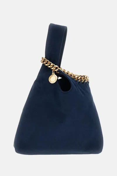Stella Mccartney Falabella Bag Wristlet Alter Suede In Blue