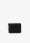 Stella Mccartney Falabella Bi-fold Flap Wallet In Black