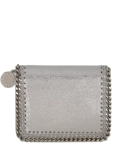 Stella Mccartney Falabella Bi-fold Wallet In Gray