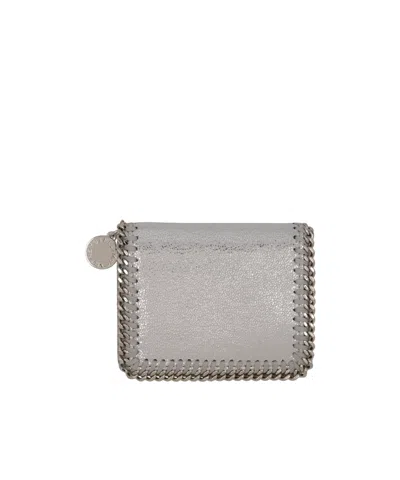 Stella Mccartney Falabella Bi-fold Wallet In Gray