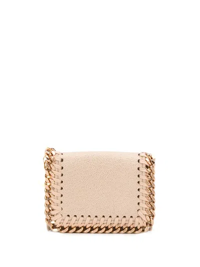 Stella Mccartney Falabella Bi-fold Wallet In Neutrals