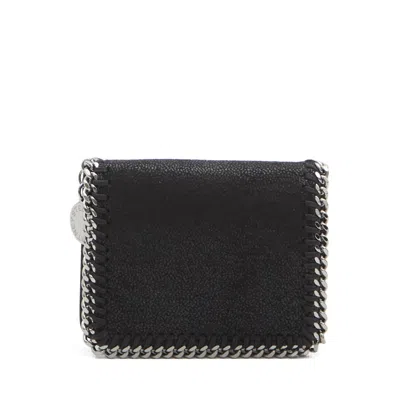 Stella Mccartney Falabella Bi-fold Wallet In Black