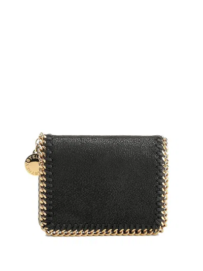 Stella Mccartney Falabella Bi-fold Wallet In Black
