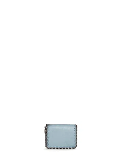 Stella Mccartney Falabella Bi-fold Wallet In Blue