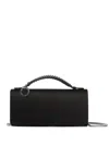 Stella Mccartney Falabella Braided-handle Clutch Bag In Black