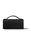 Stella Mccartney Falabella Braided-handle Clutch Bag In Black