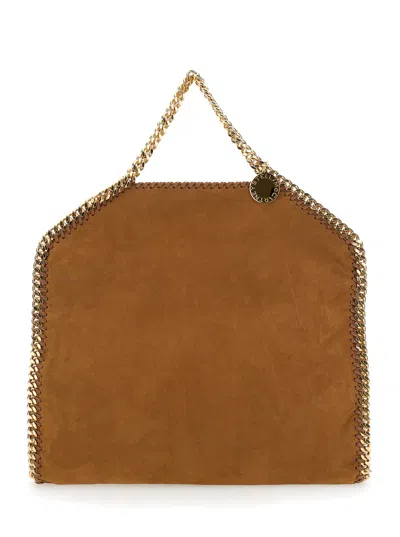 Stella Mccartney Falabella Brown Handbag With Chain Strap In Eco Leather Woman