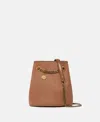 Stella Mccartney Falabella Bucket Bag In Pecan Brown