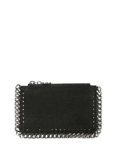 Stella Mccartney Falabella Card Holder In Black