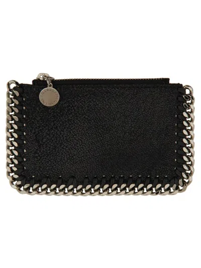 Stella Mccartney Falabella Card Holder In Black