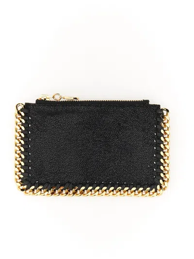 Stella Mccartney Falabella Card Holder In Black