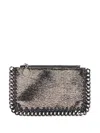 Stella Mccartney Falabella Card Holder In Schwarz