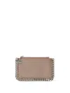 Stella Mccartney Falabella Chain-link Metallic Purse In Neutrals