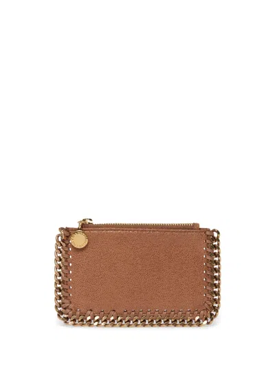 Stella Mccartney Falabella Cards Case In Brown
