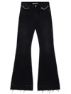 STELLA MCCARTNEY STELLA MCCARTNEY FALABELLA CHAIN 70`S FLARE BLACK JEANS CLOTHING