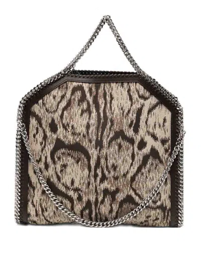 Stella Mccartney Falabella Chain Animal-print Shoulder Bag In Animal Print