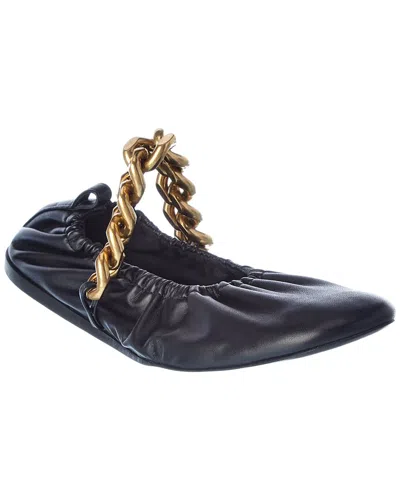 Stella Mccartney Falabella Chain Ballet Flat In Black