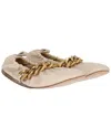 Stella Mccartney Woman Ballet Flats Beige Size 9 Textile Fibers In White