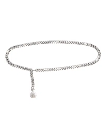 Stella Mccartney Falabella Chain Belt In Silver