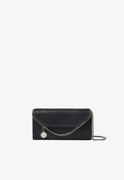 Stella Mccartney Falabella Chain Clutch Bag In Black