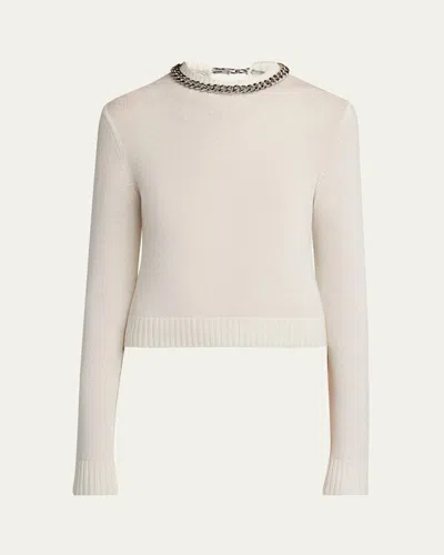 STELLA MCCARTNEY FALABELLA CHAIN CREWNECK SWEATER