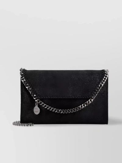 Stella Mccartney Falabella Chain Crossbody Bag In Black