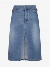 Stella Mccartney Skirt In Mid Vintage Blue