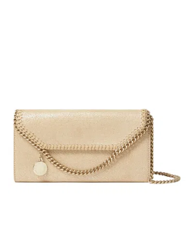 Stella Mccartney Falabella Chain-detail Wallet In Brown