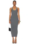 Stella Mccartney Falabella Chain Dress In Dark Grey Melange In Dark Grey