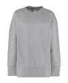 Stella Mccartney Crewneck Organic Cotton Sweatshirt With Chain. In White