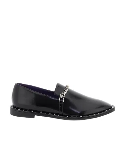 STELLA MCCARTNEY STELLA MCCARTNEY ALMOND TOE SLIP-ON LOAFERS