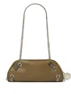 Stella Mccartney Falabella Chain-embellished Shoulder Bag In Neutral