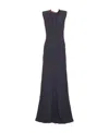 Stella Mccartney Falabella Chain-embellished Sleeveless Gown In Black