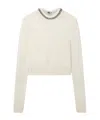STELLA MCCARTNEY STELLA MCCARTNEY FALABELLA-CHAIN CREWNECK KNITTED JUMPER