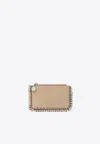 Stella Mccartney Falabella Chain-link Cardholder In Pink