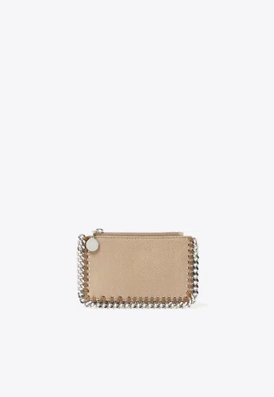 Stella Mccartney Falabella Chain-link Cardholder In Pink