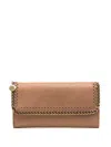 Stella Mccartney Falabella Chain-link Detail Wallet In Brown