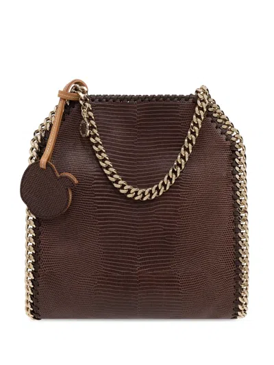 Stella Mccartney Falabella Chain-link Detailing Bag In Brown