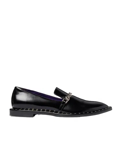 STELLA MCCARTNEY STELLA MCCARTNEY FALABELLA CHAIN-LINKED SLIP-ON LOAFERS