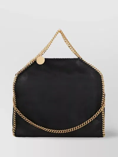 Stella Mccartney Falabella Chain-link Tote Bag In Black