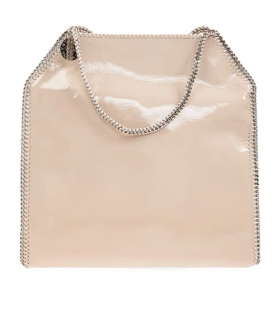 Stella Mccartney Falabella Chain Link Tote Bag In Brown