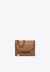Stella Mccartney Falabella Chain-link Wallet In Brown